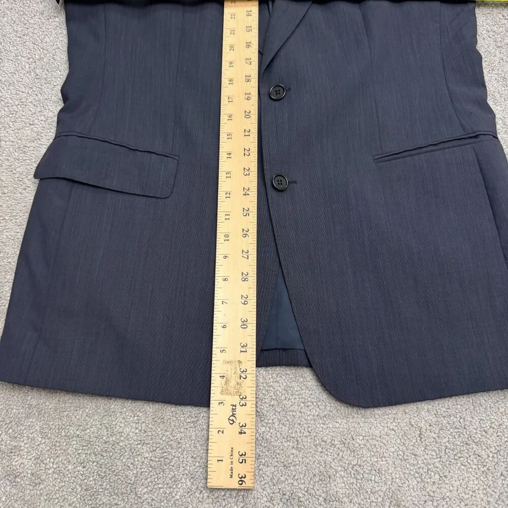 Hugo Boss Apollon Olymp Suit Blazer Jacket Men 40R Navy Blue Virgin Blue Classic